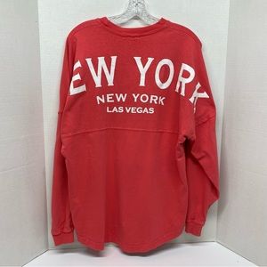 Spirit Jersey New York Las Vegas Hotel & Casino Size M Salmon Color Casual Read